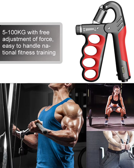 5-100Kg Hand Gripper Gym Wrist Expander Hand Strengthener Adjustable Dynamometer Hand Grip Finger Forearm Trainer Muscle Recover