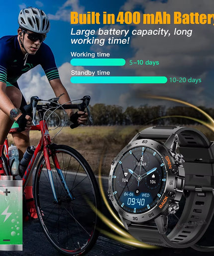 MEVADEN Steel 1.39 Inch Men Luxury Smart Watch Bluetooth Call Sport Fitness Tracker Health Monitor Smartwatch for Male MD52