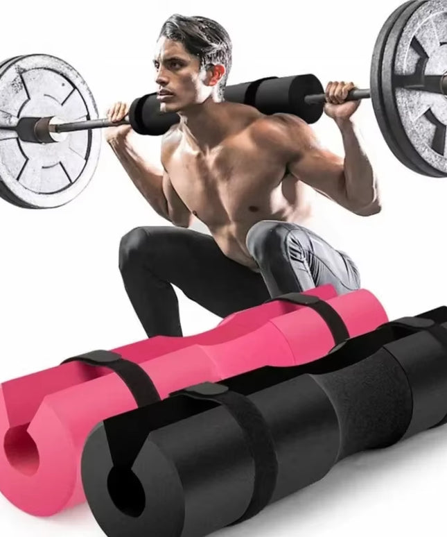 Fitness Weightlifting Squat Foam Neck Guard Barbell Sleeve Sports Dumbbell Bar Shoulder Back Protective Pad with Strap for Gym