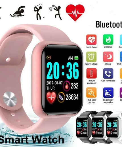 Bluetooth Smartwatch for Men & Women – Fitness Tracker, Music Control, Sleep Monitor & Sport Wristwatch
