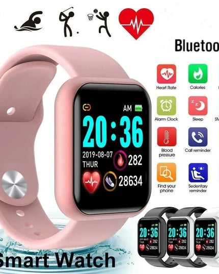 Bluetooth Smartwatch for Men & Women – Fitness Tracker, Music Control, Sleep Monitor & Sport Wristwatch