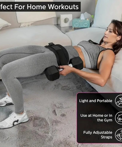 Adjustable Weighted Waist Belt for Squats, Hip Training & Home Workouts