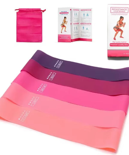 Portable Fitness Workout Equipment Rubber Resistance Bands Yoga Gym Elastic Gum Strength Pilates Crossfit Women Weight Sports