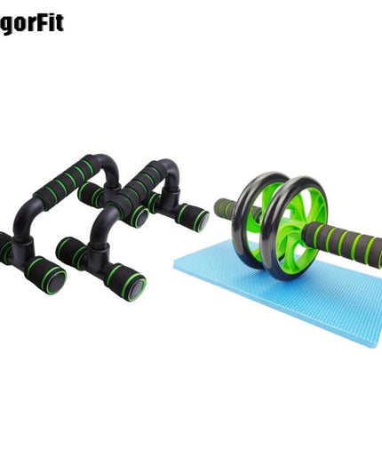 Silent Ab Roller Wheel with Mat – Non-Slip Core Trainer for Abdominal & Full-Body Strength | Wear-Resistant, Stable Home Workout Equipment (USA Shipping Only)