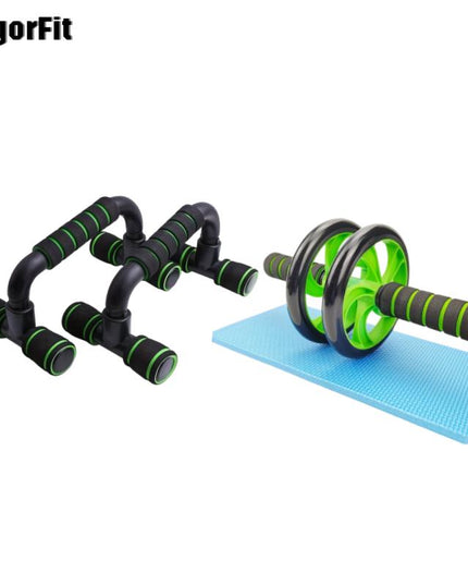 Silent Ab Roller Wheel with Mat – Non-Slip Core Trainer for Abdominal & Full-Body Strength | Wear-Resistant, Stable Home Workout Equipment (USA Shipping Only)
