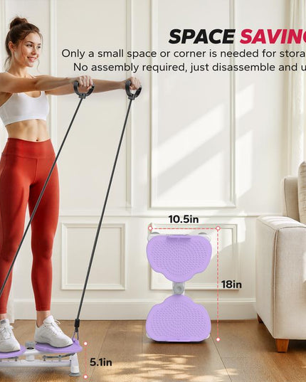 🌟 MERACH Waist Twister Machine – Twist Board Ab Trainer with Resistance Bands for Women | Home Gym Core & Cardio Workout (USA Shipping Only)
