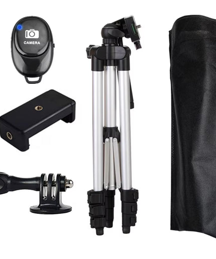 Smartphone Tripod with Bluetooth Remote – Adjustable Aluminum Phone Tripod Stand for iPhone & Android, Portable Selfie & Video Tripod up to 100cm