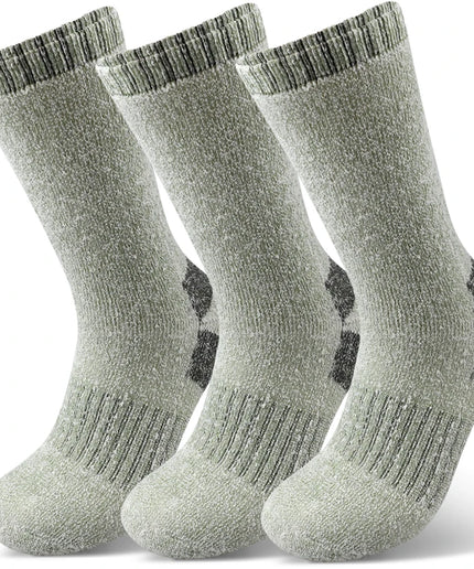 3 Pairs Men’s Thick Thermal Mid-Calf Winter Socks