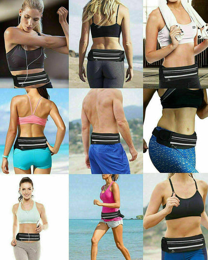Zipped Sports Running Jogging Waist Travel Bum Bag Phone Keys Mobile Money Belt