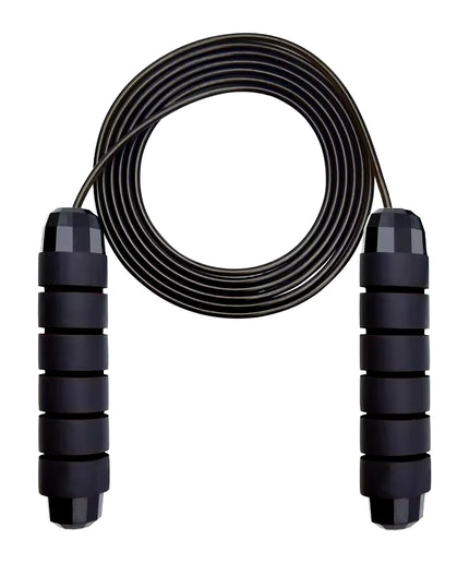 Adjustable Speed Jump Rope with Ball Bearings, PVC-Coated Steel Cable and Foam Handles