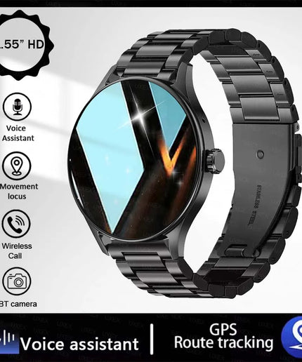1.55" HD Bluetooth Calling Smartwatch for Men & Women – Health Tracker & App Control