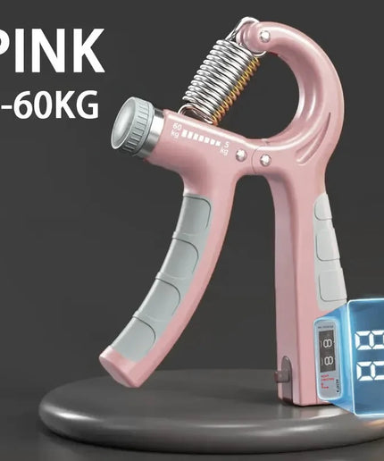 5-60Kg Adjustable Hand Grip Strengthener Hand Grip Trainer with Counter Wrist Forearm and Hand Exerciser for Muscle Building