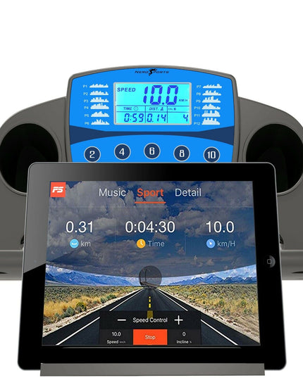 Adjustable Incline Bluetooth Folding Electric Treadmill – Nero Sport Home Running Machine