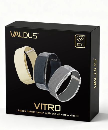VALDUS VITRO Screen-Free Smart Fitness Bracelet – ECG, Wellness Tracking & SOS Alerts