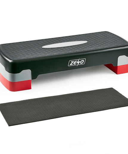 AEROBIC STEPPER CARDIO FITNESS STEP BOARD 2 TIER HOME GYM EXERCISE TRAINING MAT