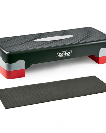 AEROBIC STEPPER CARDIO FITNESS STEP BOARD 2 TIER HOME GYM EXERCISE TRAINING MAT