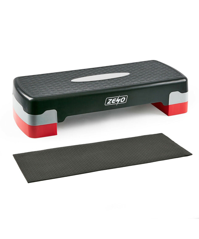 AEROBIC STEPPER CARDIO FITNESS STEP BOARD 2 TIER HOME GYM EXERCISE TRAINING MAT