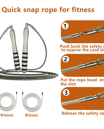 Crossfit Speed Jumping Rope Home Gym Steel Wire Durable for Men Fast Jump Rope Loss Weight Sport Exercise Workout Equipments