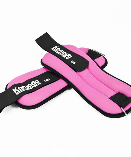 Pink Neoprene Ankle Wrist Weights Running Training Exercise Fitness Heavy Bands