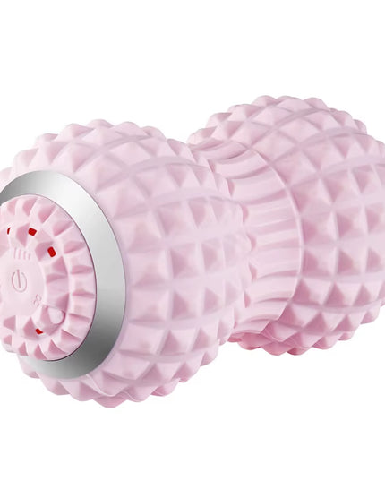 Electric Vibrating Peanut Massage Ball – 4-Speed Deep Tissue Muscle Relaxation Roller, USB Rechargeable Myofascial Trigger Point Massager