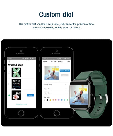P22 Smart Watch – Fitness Tracker with Heart Rate, Sleep Monitor, Waterproof Sports Clock for Android & iOS
