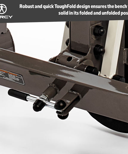 Marcy MWB-70205 Folding Olympic Barbell Bench with Rear Squat Rack