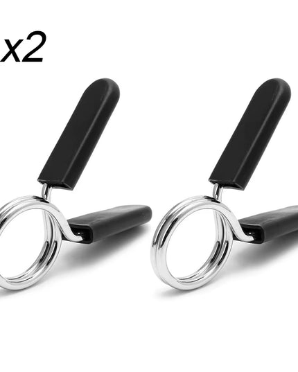 2PCS 25Mm Barbell Bar Clamp Spring Collar Clips Gym Weight Dumbbell Lock Lift