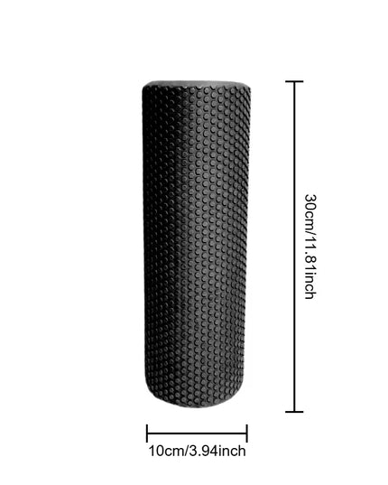 Hexagonal Yoga Roller: round EVA Foam Cylinder for Pilates & Enhanced Home Workouts (Diameter 9.5Cm, Length 29.7Cm)