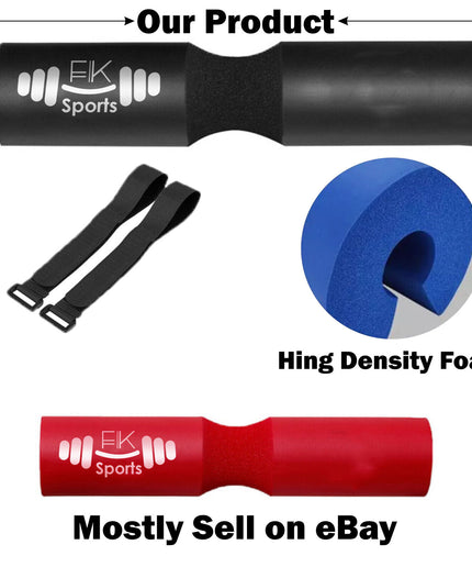 Barbell Pad Weight Lifting Squat Bar Padding Foam Gym Neck Shoulder Protection