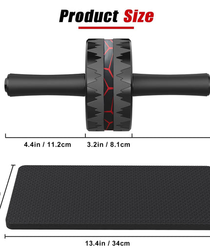 Ab Roller Wheel, Abs Workout Equipment for Abdominal & Core Strength Training, Home Gym Exercise Wheels for Men Women