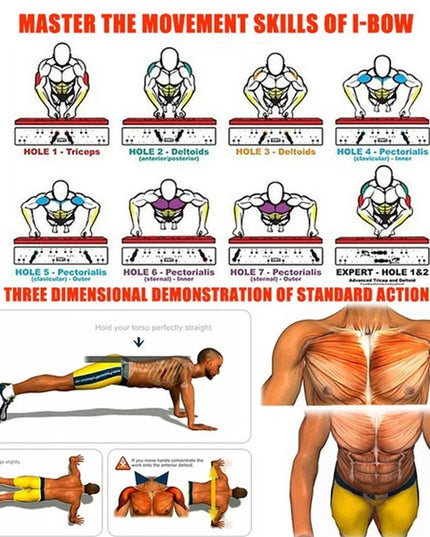 Folding Push-Up Board – Multifunctional Muscle Training Fitness Equipment