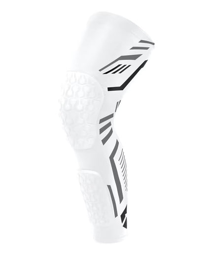 Adult Knee Compression Sleeve with EVA Padding – Knee & Calf Protector for Basketball, Volleyball, Running, Football & Sports