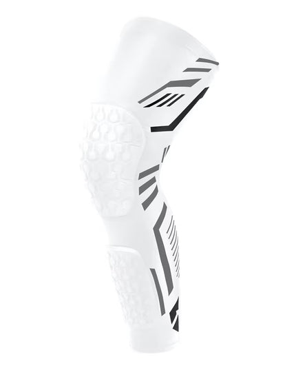 Adult Knee Compression Sleeve with EVA Padding – Knee & Calf Protector for Basketball, Volleyball, Running, Football & Sports