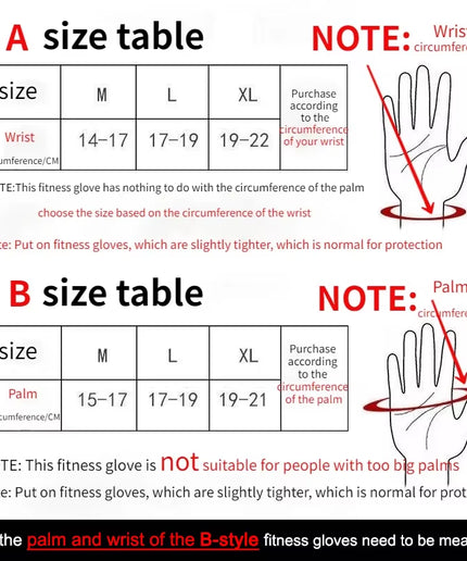 Weightlifting Training Gloves Fitness Sports Body Building Gym Hand Wrist Palm Protector Gloves MTB Cycling Gloves for Men Women