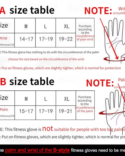Weightlifting Training Gloves Fitness Sports Body Building Gym Hand Wrist Palm Protector Gloves MTB Cycling Gloves for Men Women
