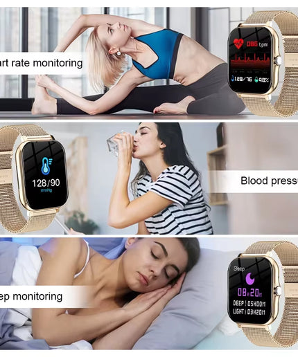 KESHUYOU 1.83-Inch Smartwatch – Bluetooth Calls, Notifications, Sleep & Activity Tracking, Compatible with Android & iOS