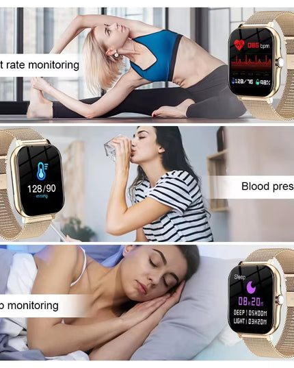 KESHUYOU 1.83-Inch Smartwatch – Bluetooth Calls, Notifications, Sleep & Activity Tracking, Compatible with Android & iOS