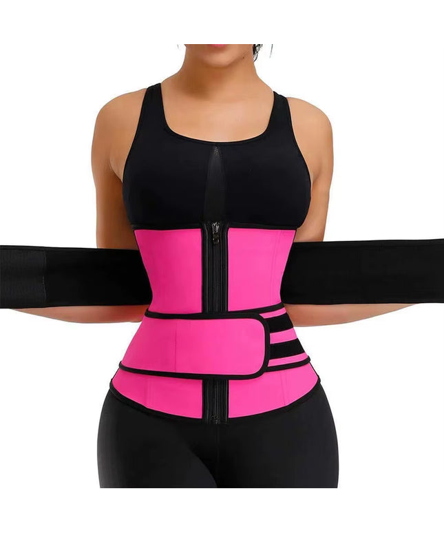 Waist Trainer Slimming Belt – Sweat Trimmer Fitness Body Shaper for Weight Loss, Fat Burning Workout Cincher Shapewear (1Pc)