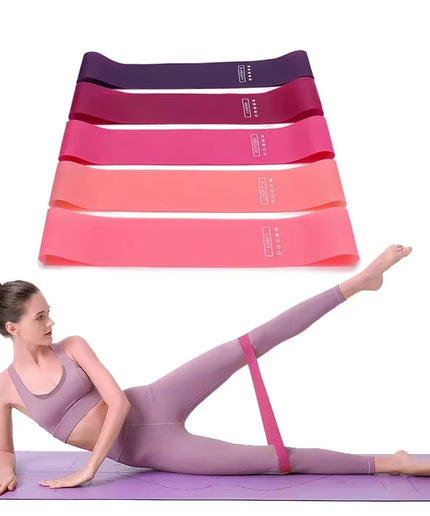Portable Fitness Workout Equipment Rubber Resistance Bands Yoga Gym Elastic Gum Strength Pilates Crossfit Women Weight Sports