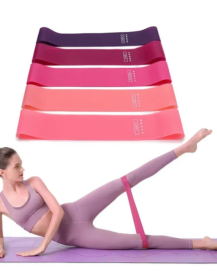 Portable Fitness Workout Equipment Rubber Resistance Bands Yoga Gym Elastic Gum Strength Pilates Crossfit Women Weight Sports