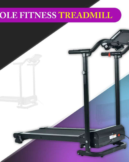 Running Treadmill Foldable Home Walking Electric Machine 9% Incline Gym Office