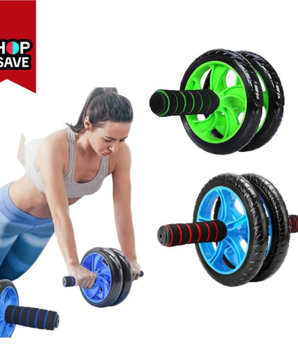 Silent Ab Roller Wheel with Mat – Non-Slip Core Trainer for Abdominal & Full-Body Strength | Wear-Resistant, Stable Home Workout Equipment (USA Shipping Only)