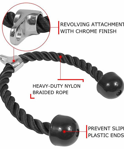 Tricep Pull down Rope Attachment