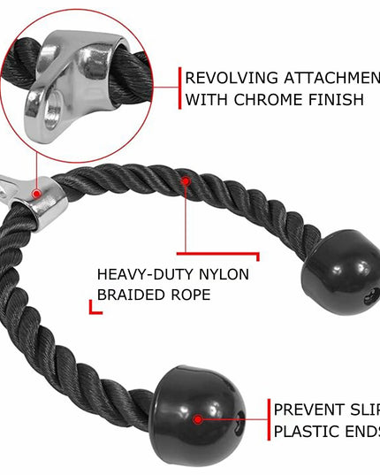 Tricep Pull down Rope Attachment