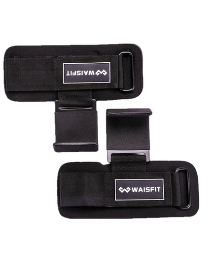Weight Lifting Hooks – Wrist Support Straps with Steel Hooks (1 Pair)