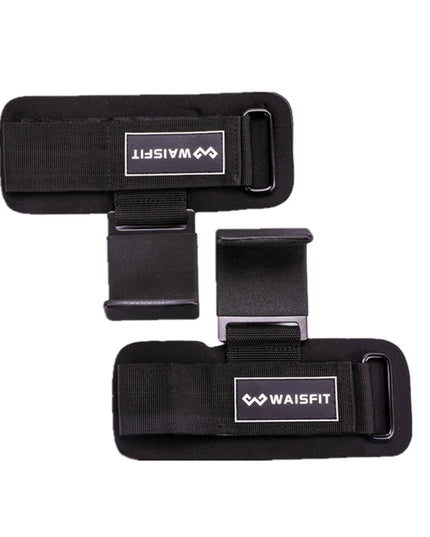 Weight Lifting Hooks – Wrist Support Straps with Steel Hooks (1 Pair)