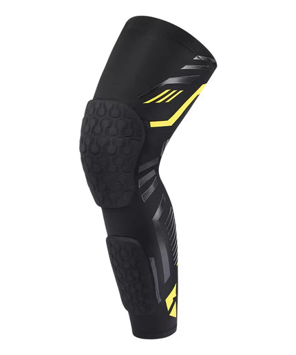 Adult Knee Compression Sleeve with EVA Padding – Knee & Calf Protector for Basketball, Volleyball, Running, Football & Sports
