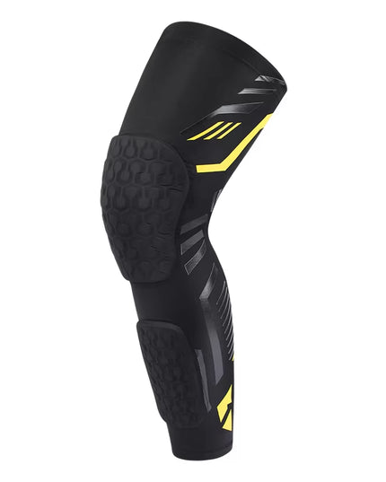Adult Knee Compression Sleeve with EVA Padding – Knee & Calf Protector for Basketball, Volleyball, Running, Football & Sports