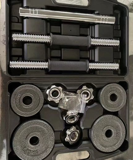 10Kg 15Kg 20Kg 30Kg Gym Home Weightlifting Dumbbells with Box Painted Black Painted Cast Iron Dumbbells Barbell Set.