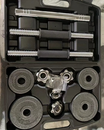 10Kg 15Kg 20Kg 30Kg Gym Home Weightlifting Dumbbells with Box Painted Black Painted Cast Iron Dumbbells Barbell Set.